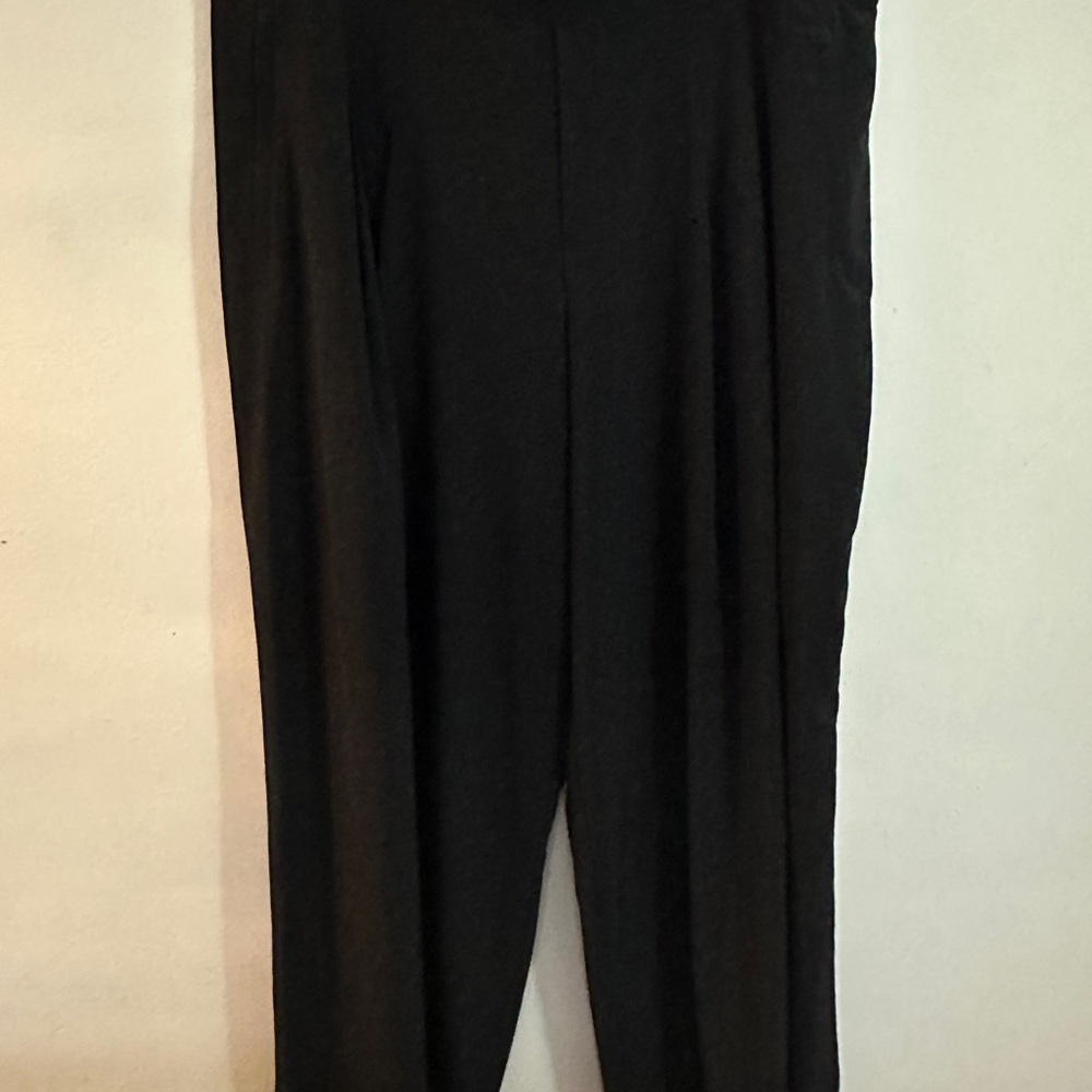 Athleta Black Wide-Leg Trousers
